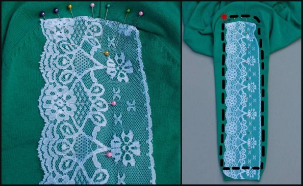 Lace Sweater Step 2