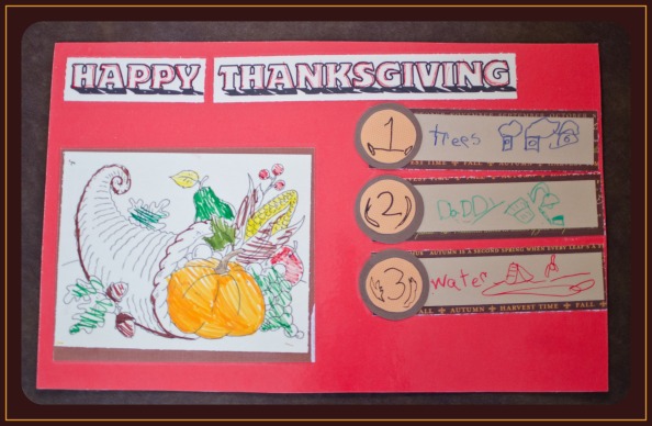 Thanksgiving Placemats Example
