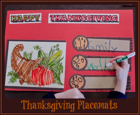 Thanksgiving Placemats Title